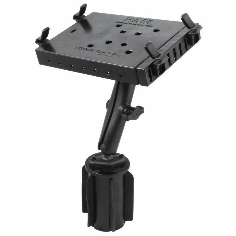 RAP-299-3-C-234-6U RAM® Tough-Tray™ II Tablet Holder with RAM-A-CAN™ II Cup Holder Mount