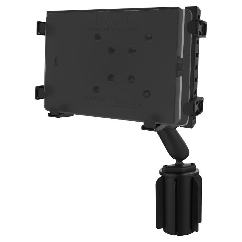 RAP-299-3-C-234-6U RAM® Tough-Tray™ II Tablet Holder with RAM-A-CAN™ II Cup Holder Mount