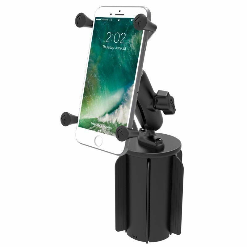 RAP-299-3-UN10U RAM® X-Grip® Large Phone Mount with RAM-A-CAN™ II Cup Holder Base