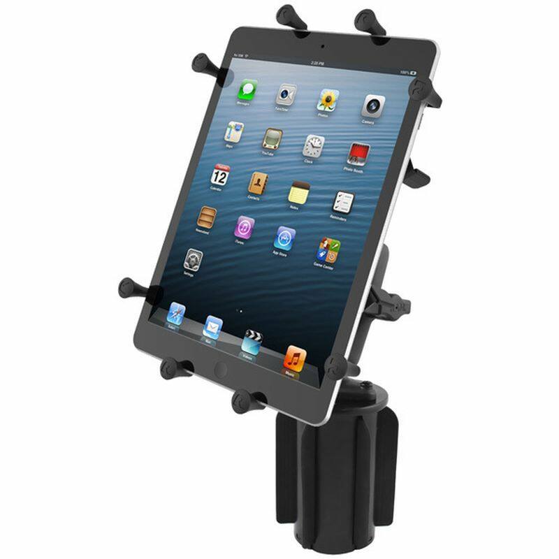 RAP-299-3-UN9U RAM® X-Grip® with RAM-A-CAN™ II Cup Holder Mount for 9"-10" Tablets with iPad