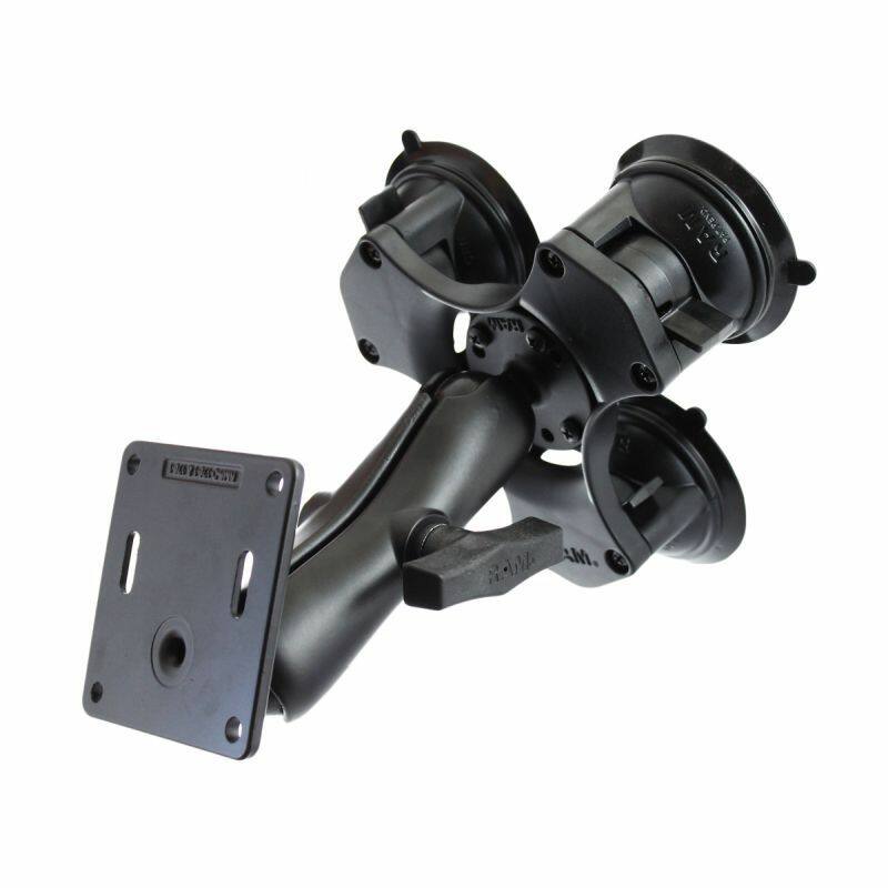 RAP-365-101-2461U RAM® Twist-Lock™ Triple Suction Cup Mount with 75x75mm VESA Plate
