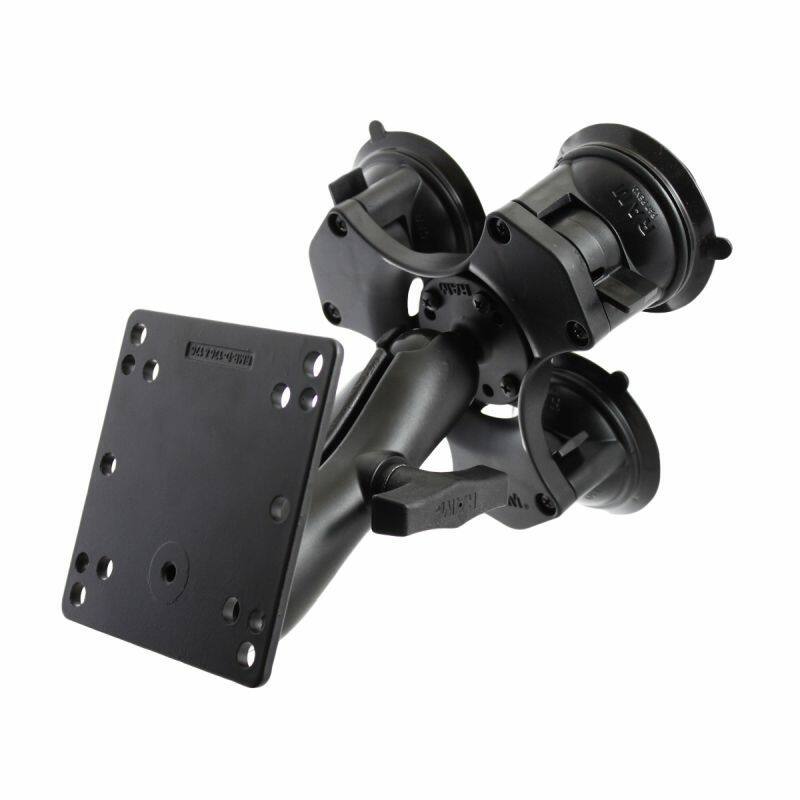 RAP-365-101-246U RAM® Twist-Lock™ Triple Suction Mount with 100x100mm VESA Plate - Medium arm