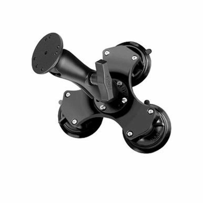 RAP-365-101U RAM® Twist-Lock™ Triple Suction Cup Mount with Round Plate - C Series