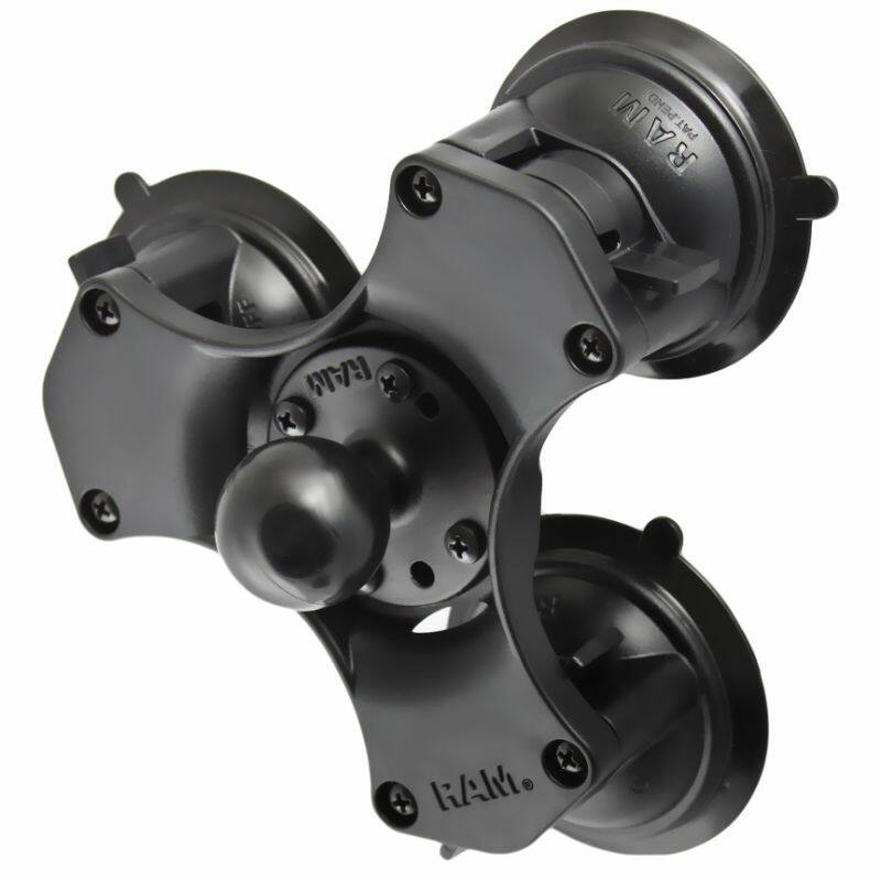 RAP-365-1224-1u RAM® Twist-Lock™ Triple Suction Cup Mount