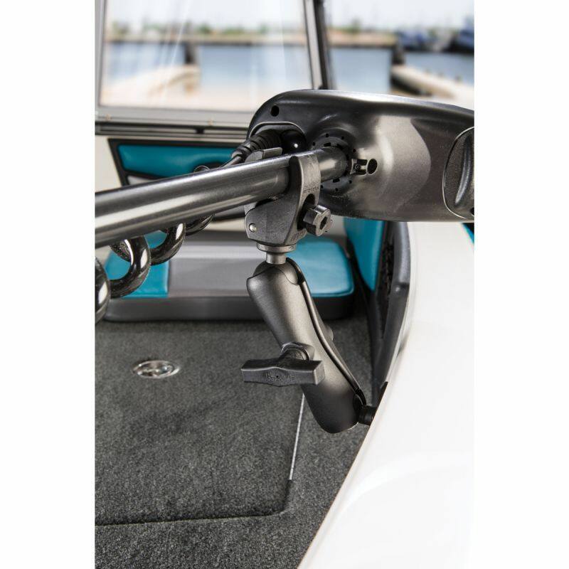 RAP-400-202U RAM Tough-Claw™ Trolling Motor Stabilizer on boat