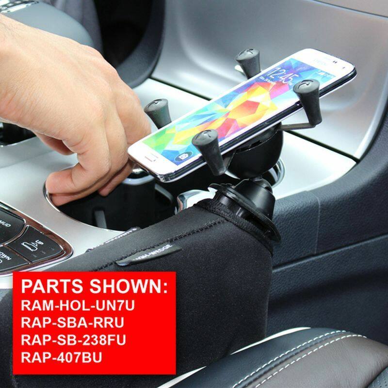RAP-407BU RAM® Tough-Wedge™ Base with X-Grip phone holder