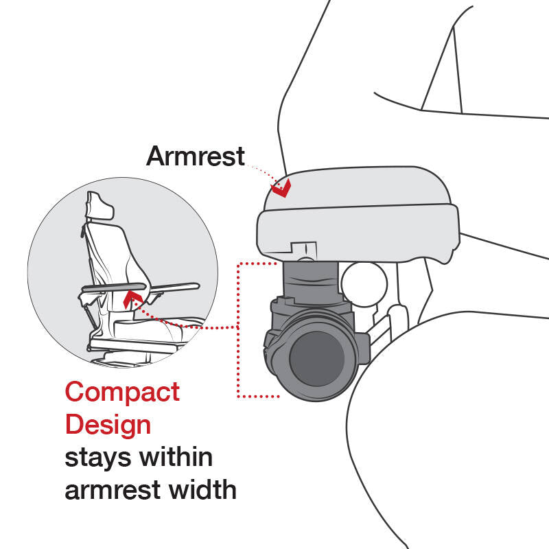 RAP-AAPR-WCT RAM® Universal Wheelchair Base with Quick Release & Swivel Feature - compact design
