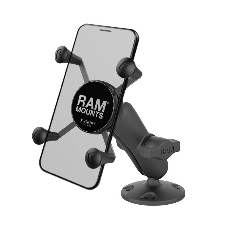 RAM X-Grip Universal Smartphone Cradle - Flat Surface Mount  - composite