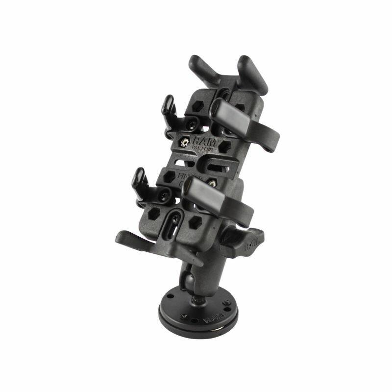 RAP-B-139-UN4MU RAM® Finger-Grip™ Universal Holder with with Triple Magnetic Base - empty