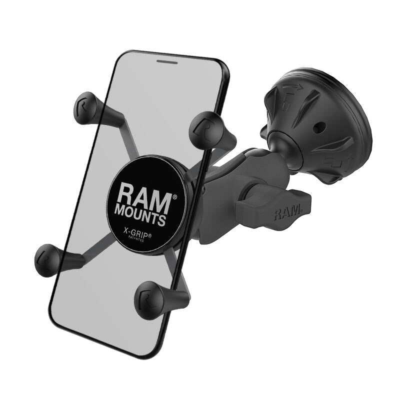 RAP-B-166-2-A-UN7U RAM® X-Grip® Phone Mount with RAM® Twist-Lock™ Low Profile Suction Base