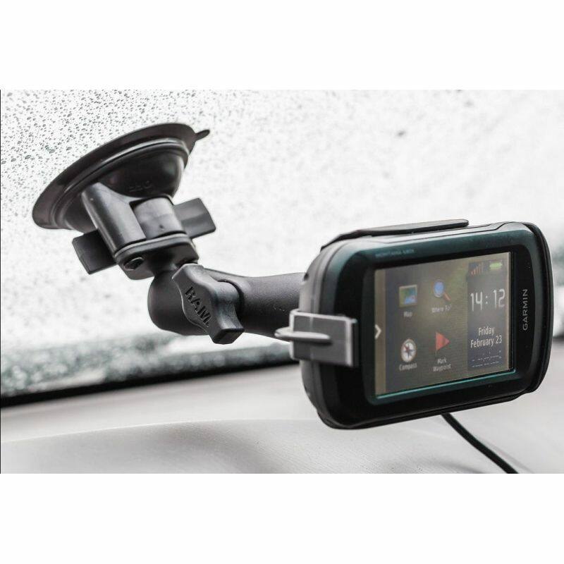 RAP-B-166-GA46 RAM® Twist-Lock™ Composite Suction Mount on windshield