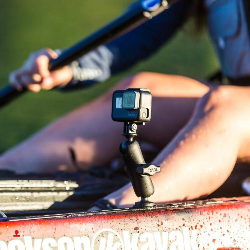 RAP-B-201U RAM® Composite Double Socket Arm - B Size Medium on kayak