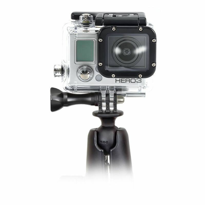 RAM-B-202-GOP1-201U RAM® Action Camera mount with Double Socket Arm