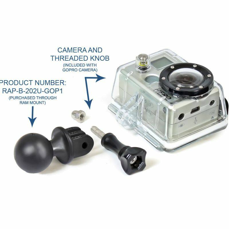 RAP-B-202U-GOP1 RAM Action Camera Universal Ball Adaptor components