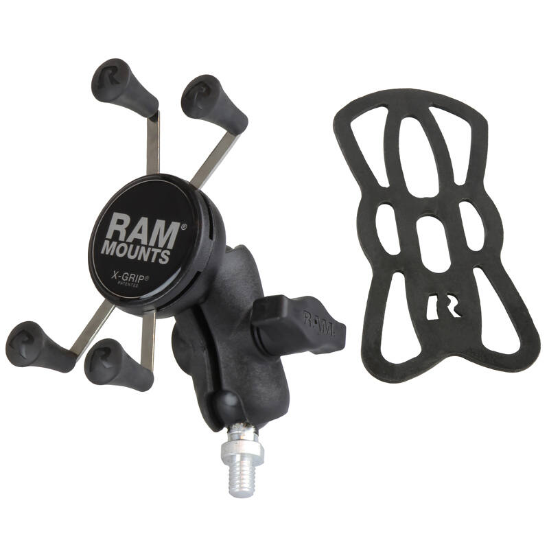 RAM X-Grip Universal SmartPhone Cradle - Threaded Post Base and Short Arm