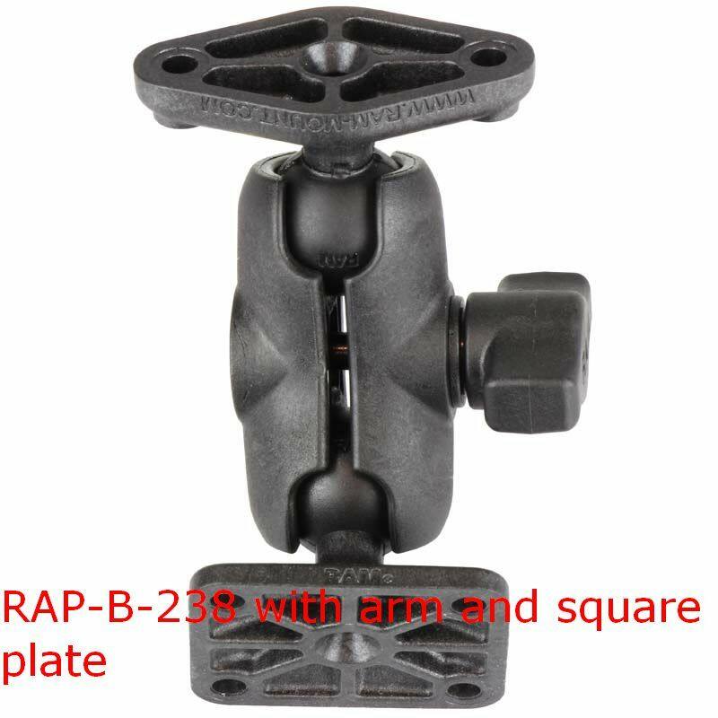 RAP-B-238U RAM® Composite Diamond Ball Base with arm and plate
