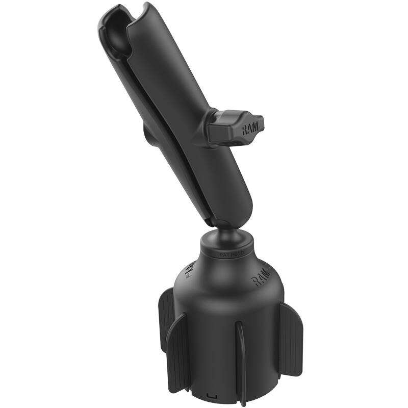 RAP-B-299-4-201U-C RAM® Stubby™ Cup Holder Mount with Long Double Socket Arm