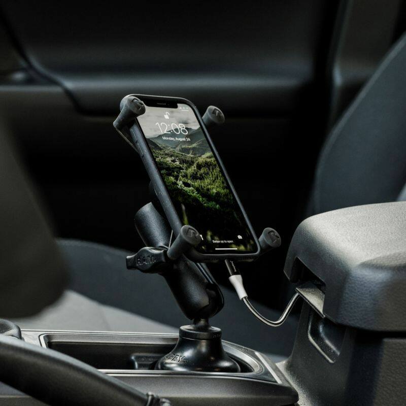 RAM X-Grip Universal Smartphone Cradle - Cup Holder Base - Stubby