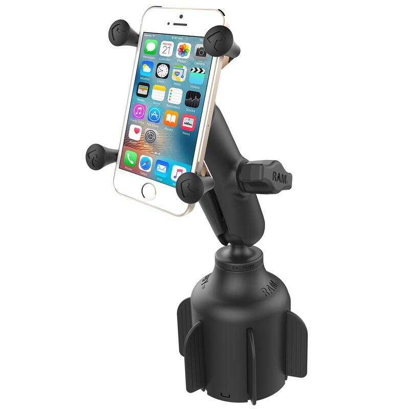 RAP-B-299-4U RAM® Stubby™ Cup Holder Ball Base with UN-7 X-grip