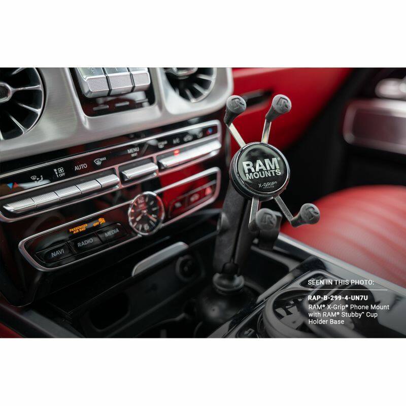 RAM X-Grip Universal Smartphone Cradle - Cup Holder Base - Stubby