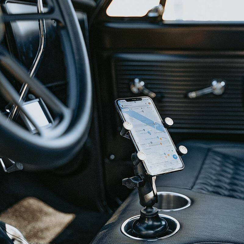 RAM X-Grip Universal Smartphone Cradle - Cup Holder Base - Stubby