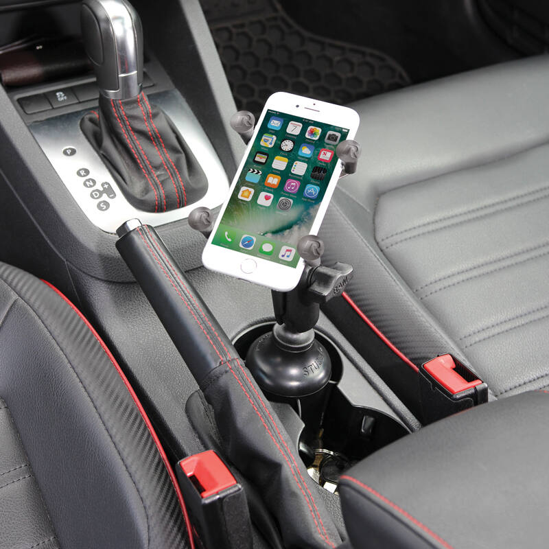 RAM X-Grip Universal Smartphone Cradle - Cup Holder Base - Stubby