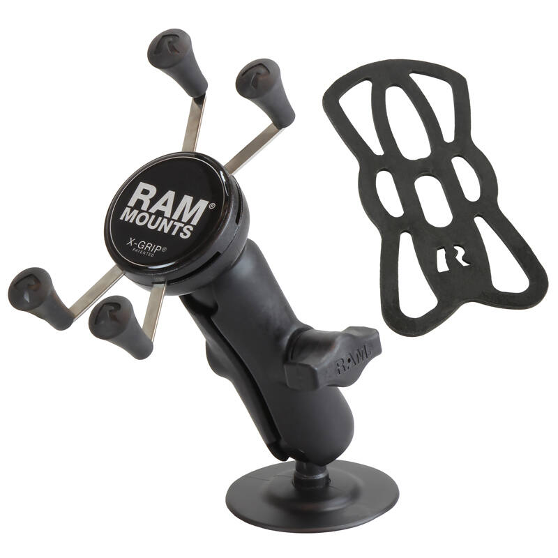 RAP-B-378-UN7U RAM® X-Grip® Phone Mount with Flex Adhesive Base with tether