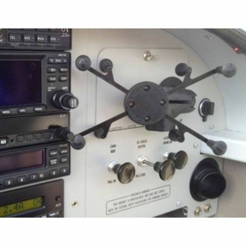 RAP-B-378-UN8U RAM® X-Grip® with Flex Adhesive Base for 7"-8" Tablets in aircraft no tablet