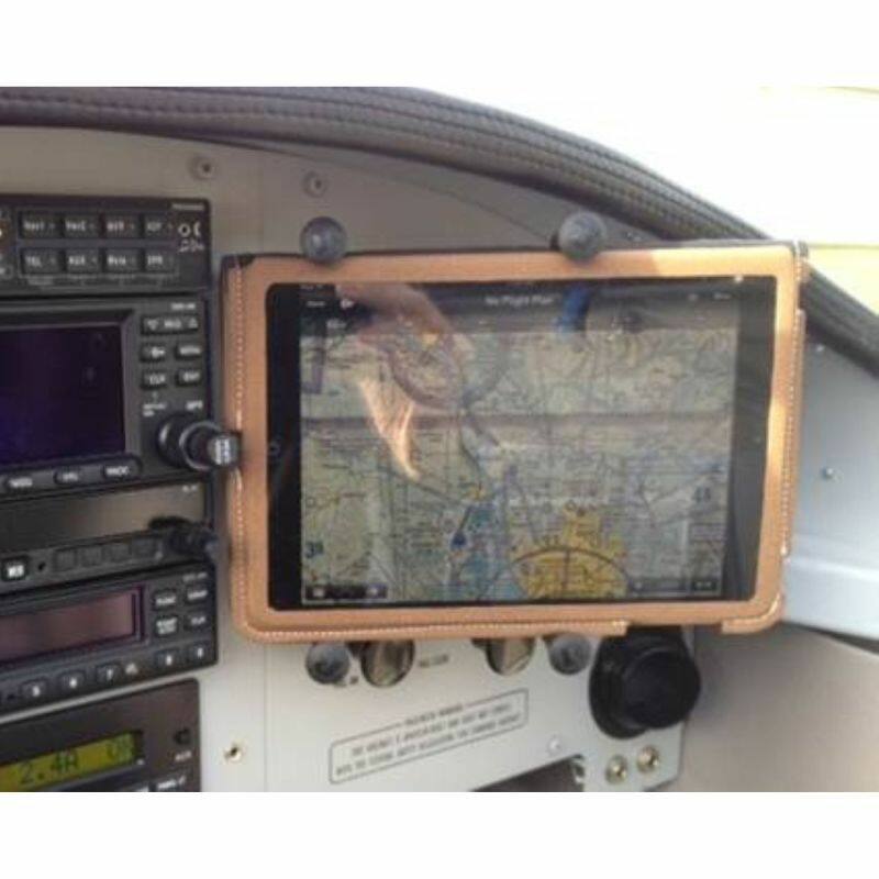 RAP-B-378-UN8U RAM® X-Grip® with Flex Adhesive Base for 7"-8" Tablets in aircraft