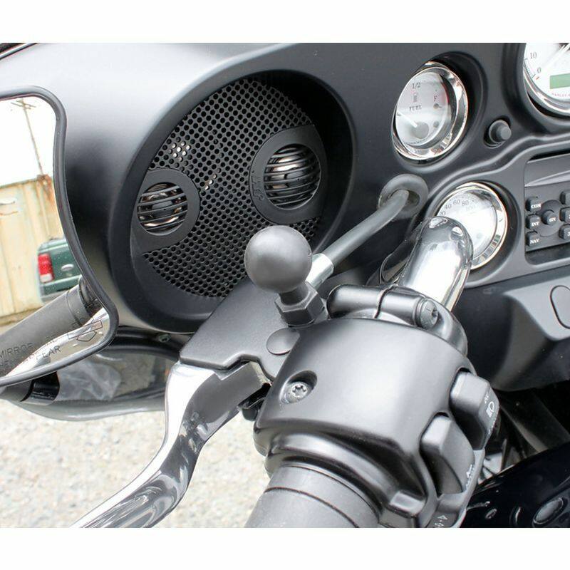 RAP-B-379-HA1U RAM® Tough-Ball™ Mirror Base for Harley-Davidson Motorcycles installed