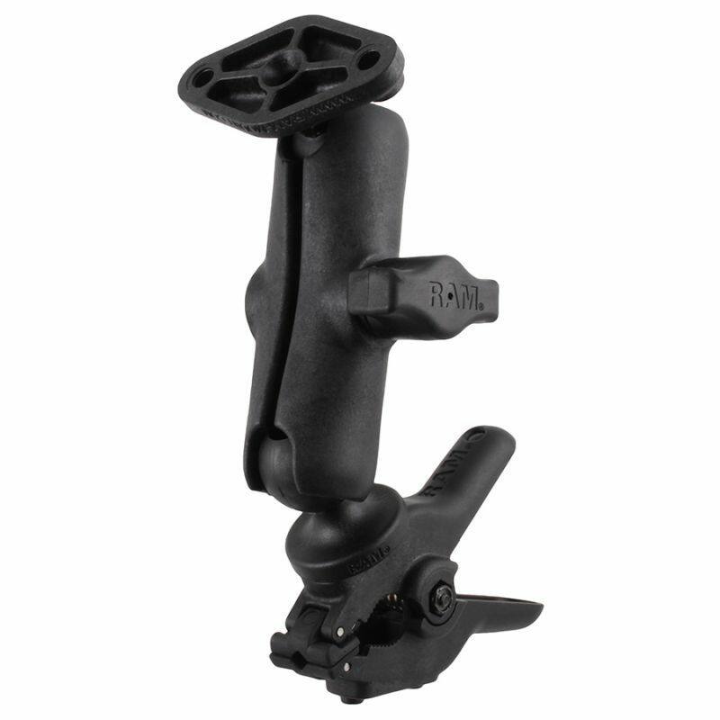 RAP-B-397-1-238U RAM® Tough-Clamp™ Small Double Ball mount with Diamond Plate
