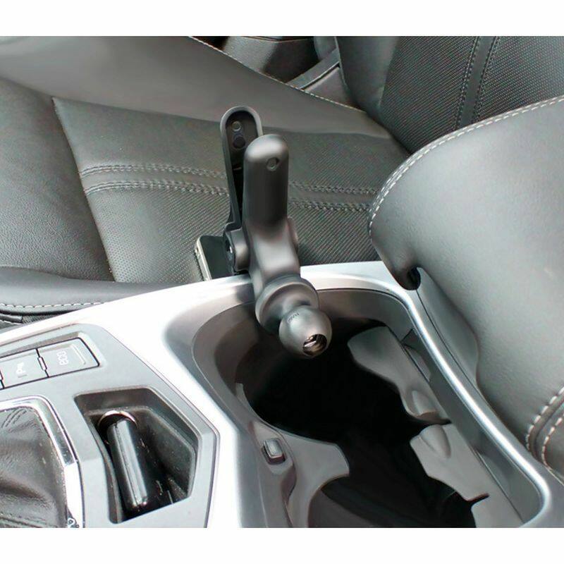 RAP-B-397-2U RAM® Tough-Clamp™ Large Base with Ball installed nin car