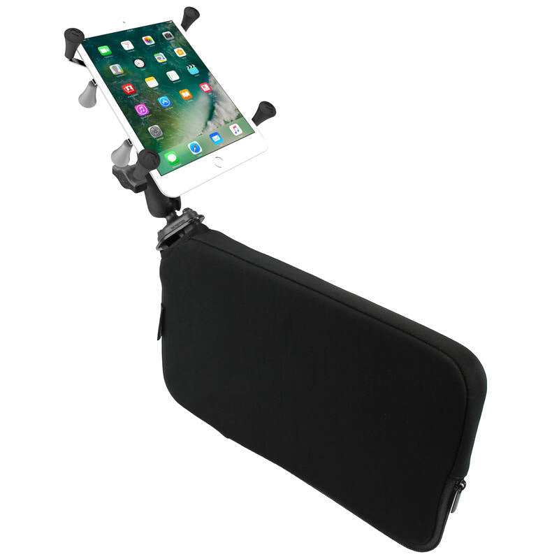 RAP-B-407-UN8U RAM® X-Grip® 7-8" Tablet Mount with RAM® Tough-Wedge™ Base - Composite - with iPad