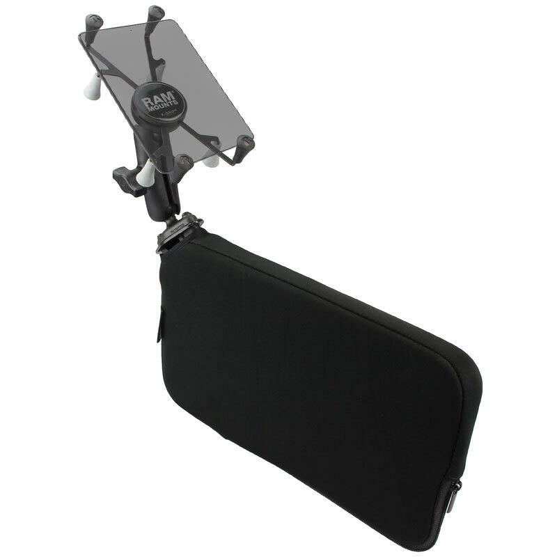 RAP-B-407-UN8U RAM® X-Grip® 7-8" Tablet Mount with RAM® Tough-Wedge™ Base - Composite - clear tablet