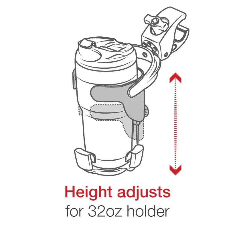 RAM Drink Holder - Self Levelling XL Size with Tough-Claw Base