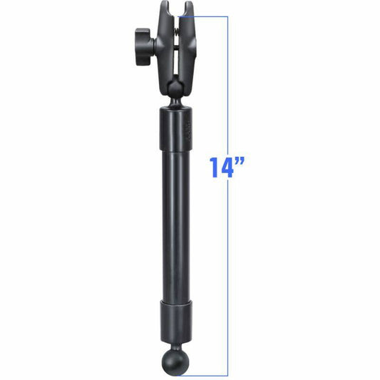 RAP-BB-230-14-201U RAM® 14" PVC Pipe Extension with Ball Ends & Double Socket Arm