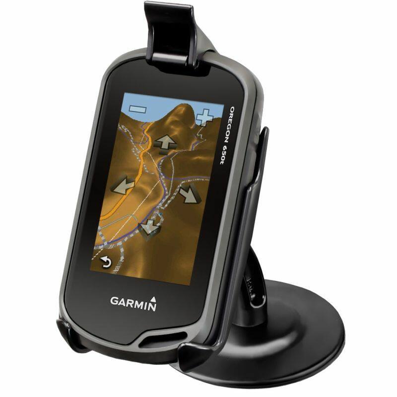 RAP-SB-180U RAM® Lil Buddy™ Adhesive Dash Mount with Diamond Plate with Garmin GPS cradle