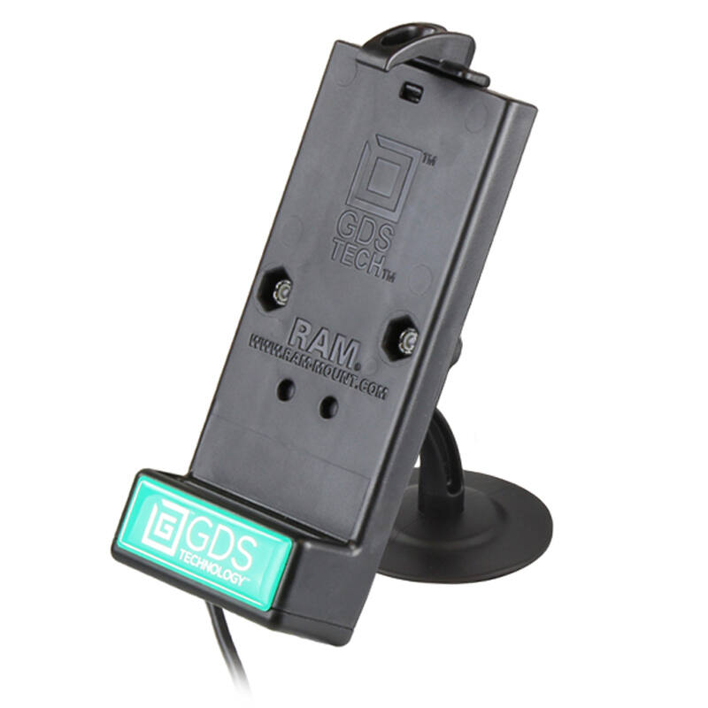 RAP-SB-180-GDS-DOCK-V1U GDS® Powered Phone Dock with RAM® Lil Buddy™ Adhesive Dash Mount