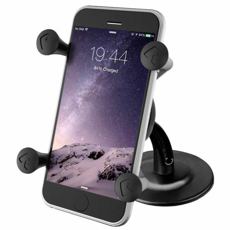 RAP-SB-180-UN7U Lil Buddy™ Adhesive Stick Base Mount with Universal X-Grip® Cell Phone Cradle