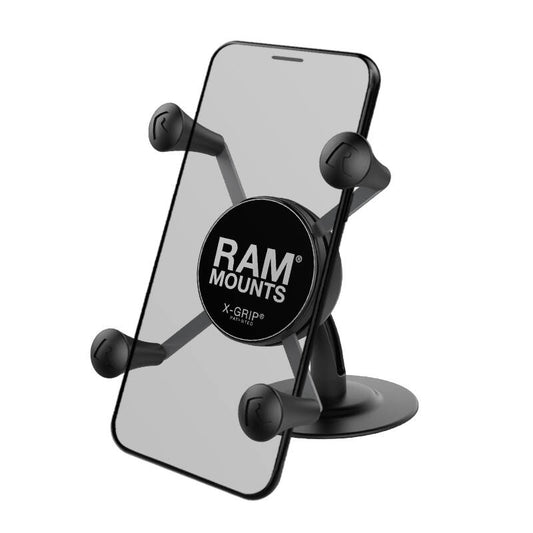 RAP-SB-180-UN7U Lil Buddy™ Adhesive Stick Base Mount with Universal X-Grip® Cell Phone Cradle