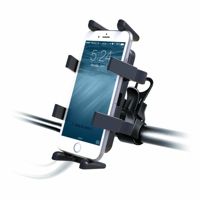 RAP-SB-187-UN4 RAM® Finger-Grip™ Universal Holder with RAM® EZ-Strap™ Rail Mount on bars