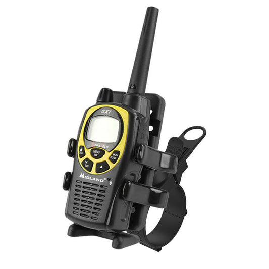 RAP-SB-187-UN4 RAM® Finger-Grip™ Universal Holder with RAM® EZ-Strap™ Rail Mount with radio