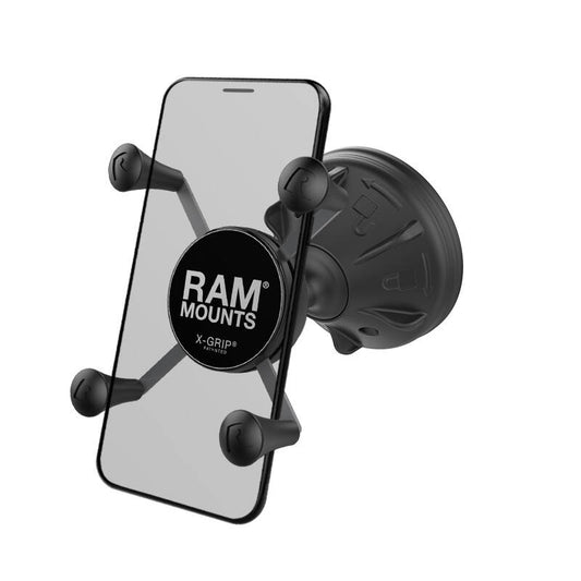 RAP-SB-224-2-UN7U RAM® X-Grip® Phone Mount with RAM® Mighty-Buddy™ Suction Cup