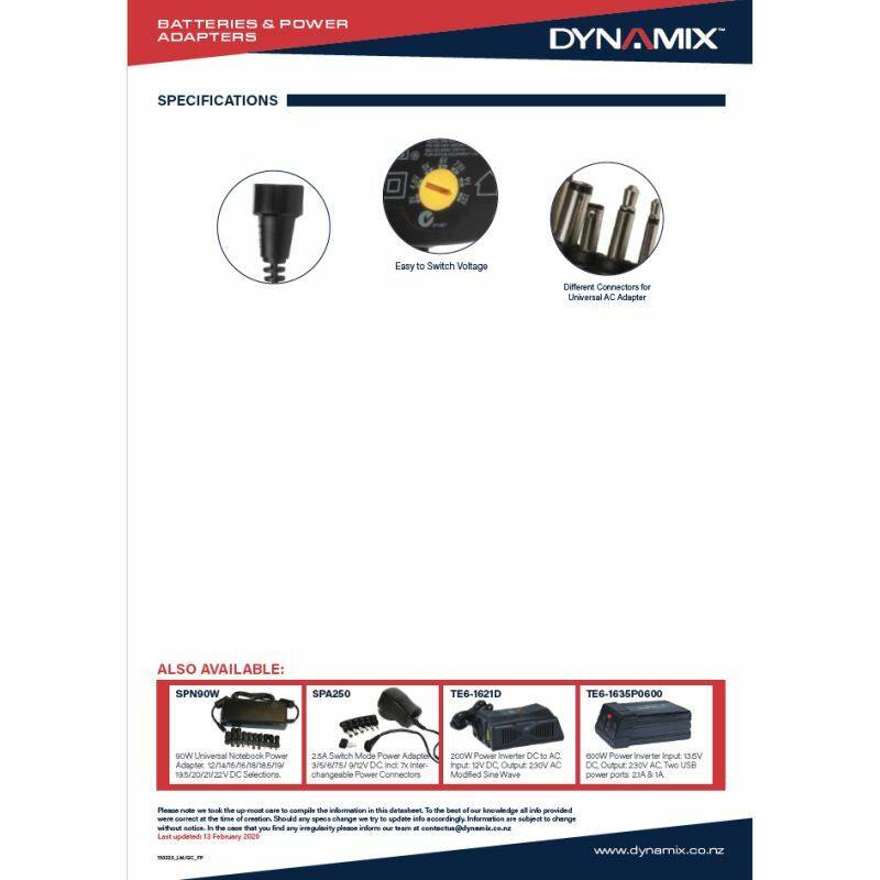 DYNAMIX SPA100V2 specs page 2