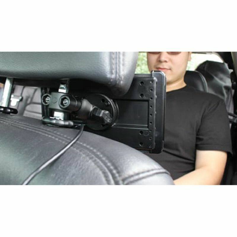 RAM-B-408-37-62U RAM® Torque™ Small Rail Base installed with tablet