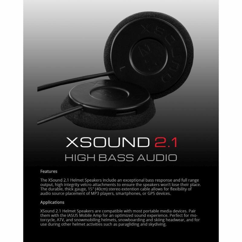 iASUS XSound XS2.1 Helmet Speakers