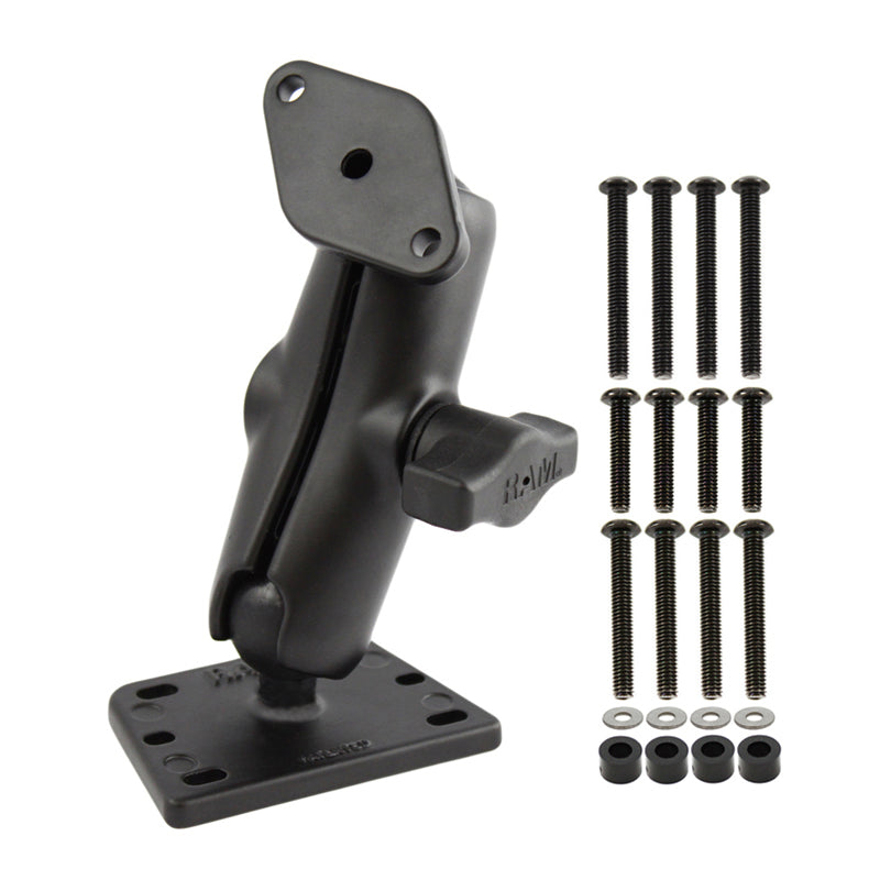 RAM-B-182U centred brake/clutch reservoir cover mount with medium arm and diamond base