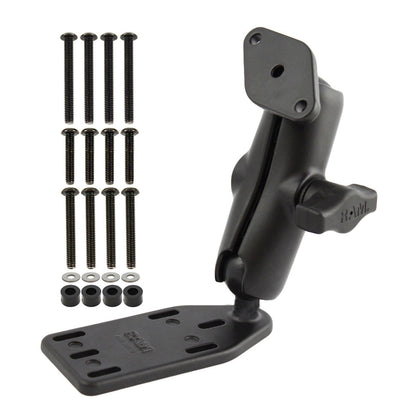 RAM-B-183U offset brake/clutch reservoir cover mount with medium arm and diamond base