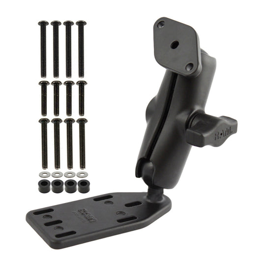 RAM-B-183U offset brake/clutch reservoir cover mount with medium arm and diamond base