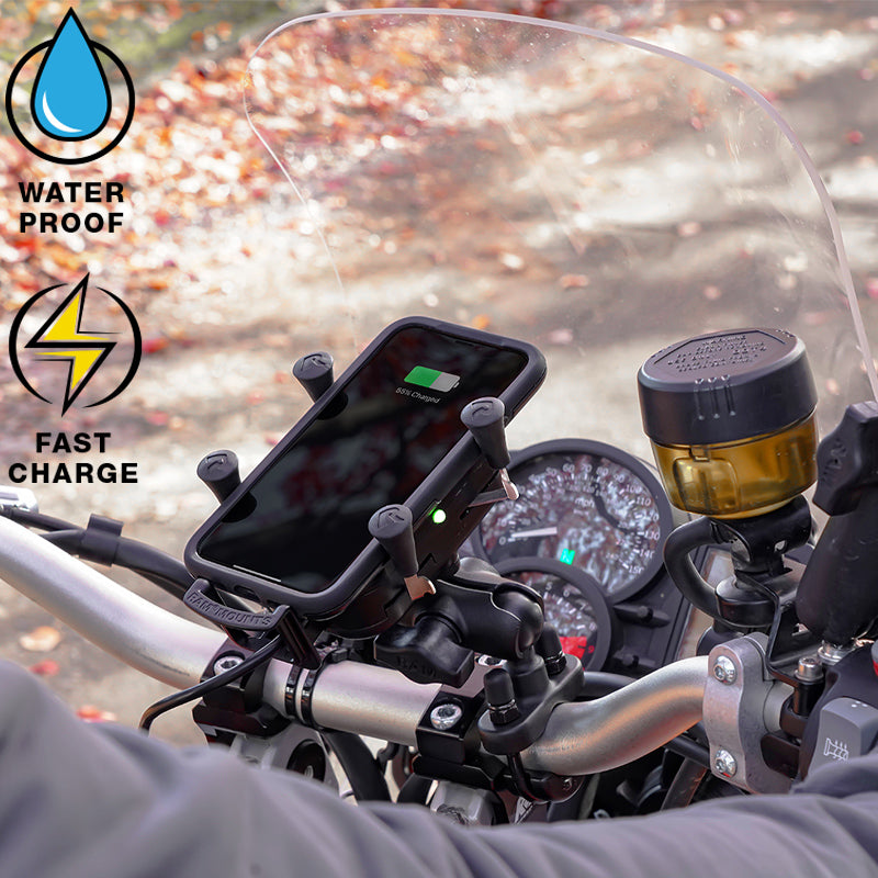 RAM® Tough-Charge™ 15W Waterproof Wireless Charging Holder with Charger